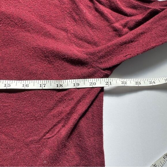 Banana Republic Maroon Red V-Neck Sweater Size Medium - Picture 4 of 7